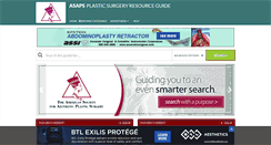Desktop Screenshot of aestheticplasticsurgeryresourceguide.com